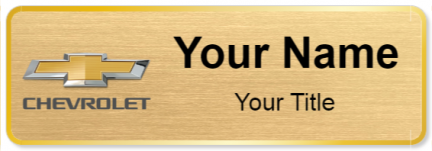 Custom name badges for Chevrolet