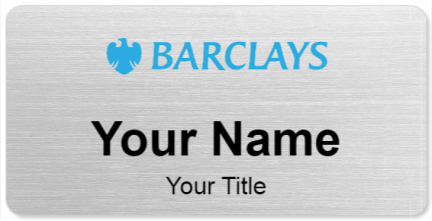 Custom name badges for Barclays