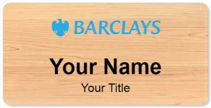 Custom name badges for Barclays