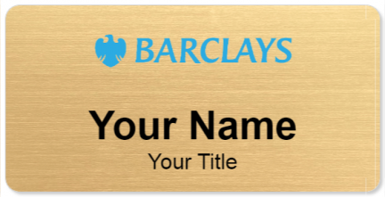 Custom name badges for Barclays