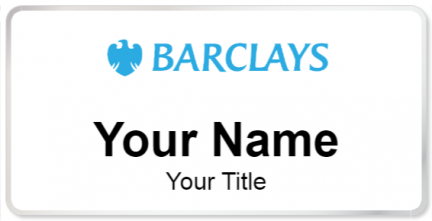 Custom name badges for Barclays
