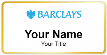 Custom name badges for Barclays