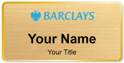 Custom name badges for Barclays