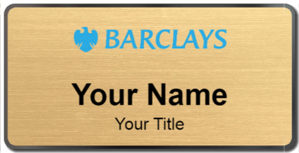 Custom name badges for Barclays