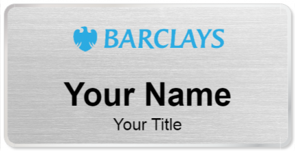 Custom name badges for Barclays
