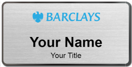 Custom name badges for Barclays