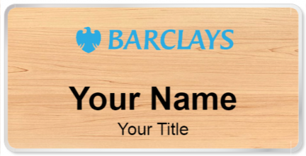 Custom name badges for Barclays