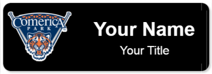 Custom name badges for Comerica Park