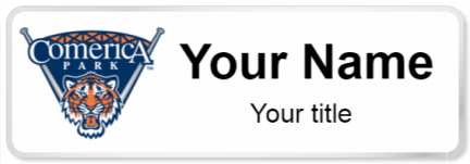 Custom name badges for Comerica Park