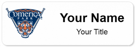 Custom name badges for Comerica Park