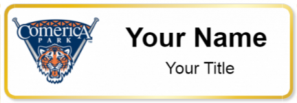 Custom name badges for Comerica Park