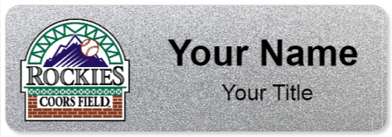 Custom name badges for Coors Field