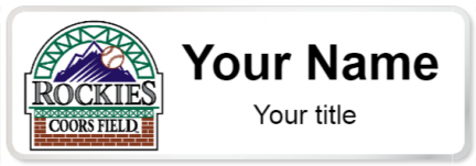 Custom name badges for Coors Field