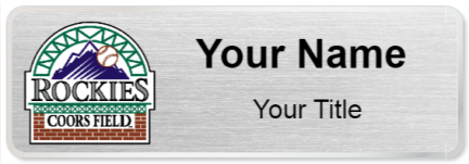 Custom name badges for Coors Field