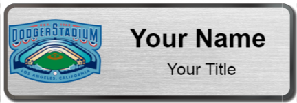 Custom name badges for Dodger Stadium