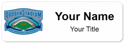 Custom name badges for Dodger Stadium