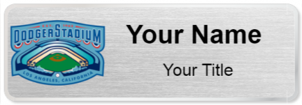 Custom name badges for Dodger Stadium