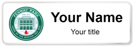 Custom name badges for Fenway Park