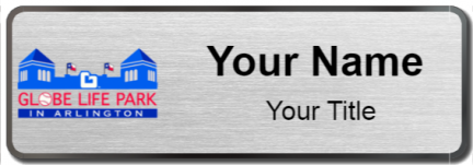 Custom name badges for Globe Life Park in Arlington
