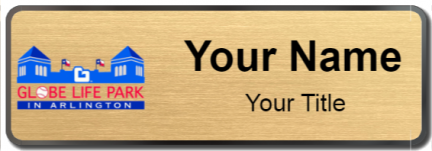 Custom name badges for Globe Life Park in Arlington