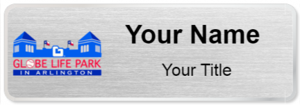 Custom name badges for Globe Life Park in Arlington