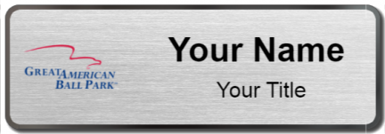 Custom name badges for Great American Ball Park