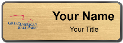 Custom name badges for Great American Ball Park