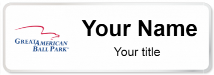 Custom name badges for Great American Ball Park