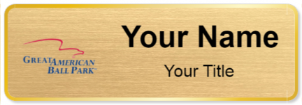 Custom name badges for Great American Ball Park