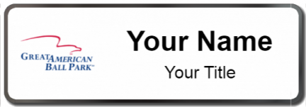 Custom name badges for Great American Ball Park