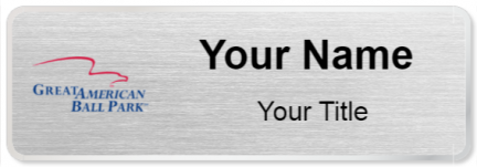 Custom name badges for Great American Ball Park