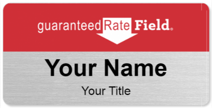Custom name badges for Guaranteed Rate Field