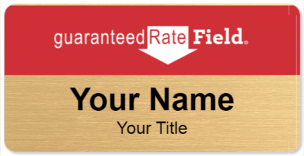 Custom name badges for Guaranteed Rate Field