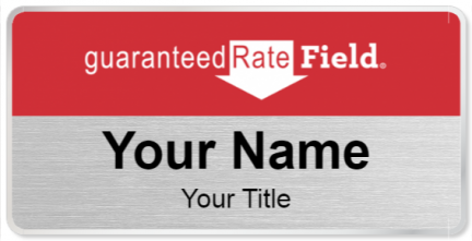 Custom name badges for Guaranteed Rate Field