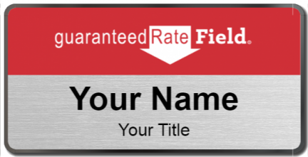 Custom name badges for Guaranteed Rate Field