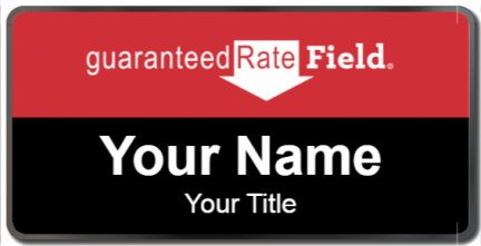 Custom name badges for Guaranteed Rate Field