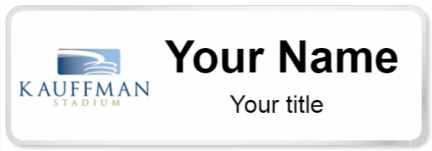 Custom name badges for Kauffman Stadium