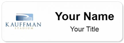 Custom name badges for Kauffman Stadium