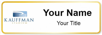 Custom name badges for Kauffman Stadium