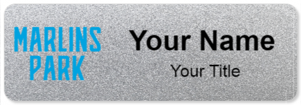 Custom name badges for Marlins Park