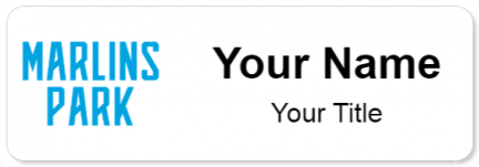 Custom name badges for Marlins Park