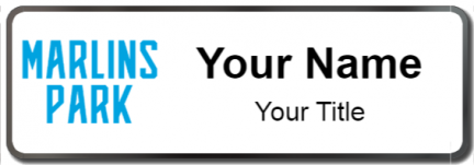 Custom name badges for Marlins Park