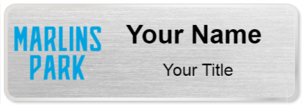 Custom name badges for Marlins Park