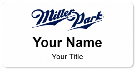 Custom name badges for Miller Park