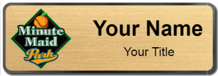 Custom name badges for Minute Maid Park