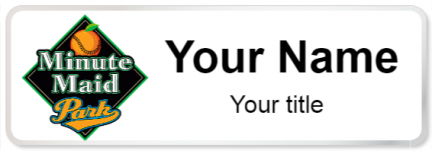 Custom name badges for Minute Maid Park