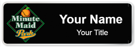 Custom name badges for Minute Maid Park