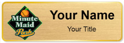Custom name badges for Minute Maid Park
