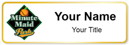 Custom name badges for Minute Maid Park