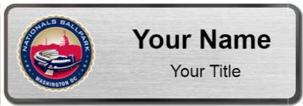 Custom name badges for Nationals Park